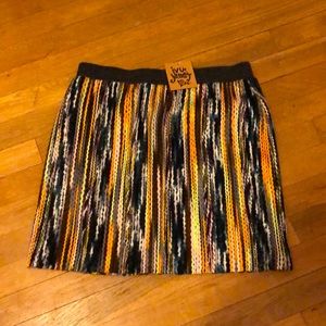 NWT Ivy Jane colorful sweater mini skirt